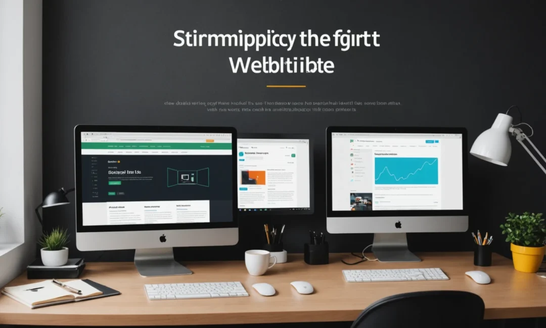 Site web flat design